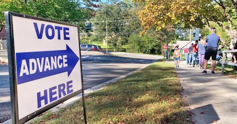 Early voting is going strong on Short Street as polls opened up to locals last week.