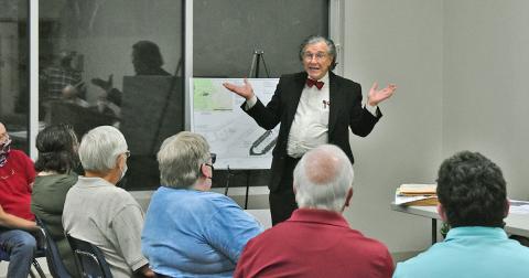 Local attorney George Butler represented Dahlonega Baptist Church last week as he addressed the Planning Commission. A large gathering of local residents were on hand to protest a planned student housing development.