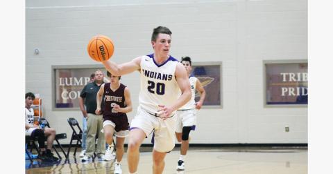 Point guard Gus Faulkner’s play during his senior season could make the difference for the LCHS boys varsity basketball team this season. Faulkner’s leadership should help the Indians’ young roster this season.