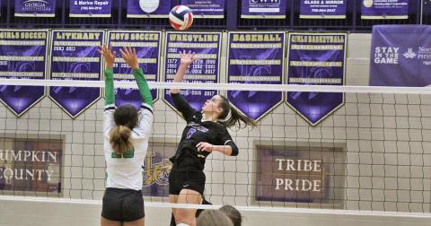 Lumpkin’s Makenzie Caldwell lived above the net during the team’s historical 2020 season, compiling a host of impressive stats.