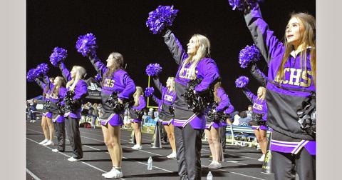 The Lumpkin County High School cheerleading squad has faced unusual circumstances this season as a result of COVID-19.