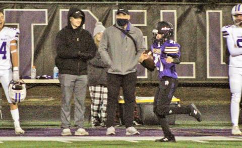 LCHS football fans were in for a special surprise during Friday’s game as Cason Brinson, whose disability keeps him from playing the sport he loves with the team he loves, was given the opportunity to run a play, taking the ball 80 yards for the lone touchdown in Lumpkin’s 41-6 defeat at the hands of Cherokee Bluff.