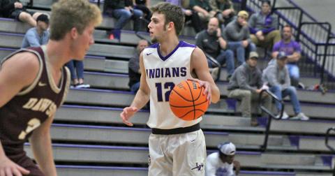 Lumpkin’s Chandler Pulley looks to find an open teammate in Friday’s game against Dawson County.