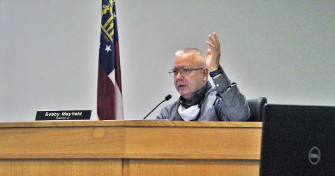 District 2 Commissioner Bobby Mayfield said that if the Commission adopts a noise ordinance it should be more comprehensive than just covering one issue.