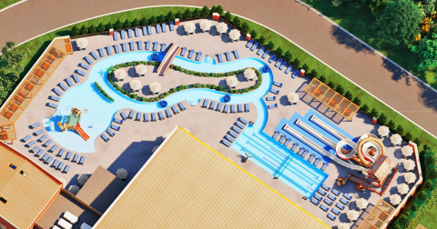 Lumpkin County Board of Commissioners approved the first round of designs, which consisted of the outdoor water park portion of the aquatic center including a splash pad, lazy river and water slide.