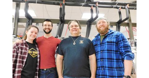 The brew crew at Three Rangers includes, from left, Julia McManus, Jonathan Jahn, Blair Housley and Chris Vasquez.