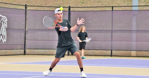 Senior Chris Welch and his partner Jack Lowry have been a strong point for Lumpkin throughout its region schedule.