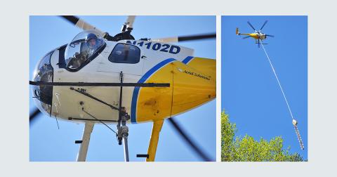 The Georgia Power contracted helicopter has been hovering all around Lumpkin County lately. Officials say clean up crews are one or two weeks behind.