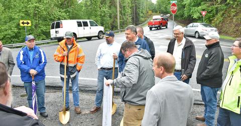 Representatives from the county, city, and the state met recently to break ground on the new roundabout at the intersection of Oak Grove Road and Highway 19-Business.