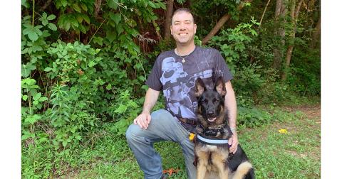 Dahlonega resident Brad Blazek, accompanied by his service dog Shadow, has bravely fought his own personal battle since suffering a brain injury while serving in Iraq. And he’s hoping to help others who have similar struggles, with his new children's book.