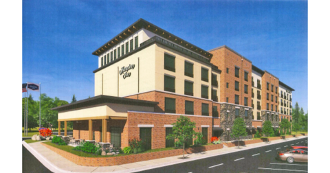 A new proposed hotel on the former site of the old kindergarten building could feature 109 rooms with several amenities, including a conference space, pool, and rooftop dining.