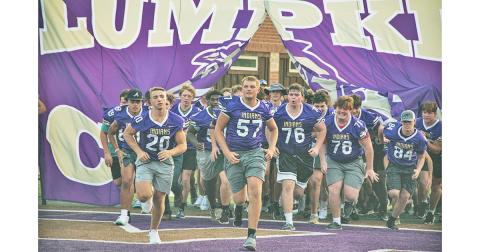 As the crowd filed in to Cottrell Field for Meet the Indians Night, the LCHS football team held a public practice, giving the community a firsthand look at the Indians squad that will take the field this fall.