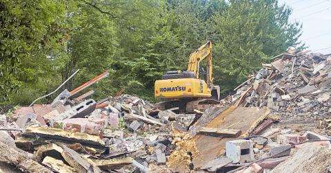 The old city school building was demolished recently and the property now sits vacant.