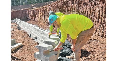 Joe Dickman gets to work on the future site of Community Helping Place’s new Anne Green Free Clinic.