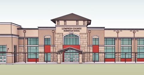A new building and location for Lumpkin County Elementary School is in the plans. The new school will be built on the site of the former Pinetree Plant near downtown Dahlonega.