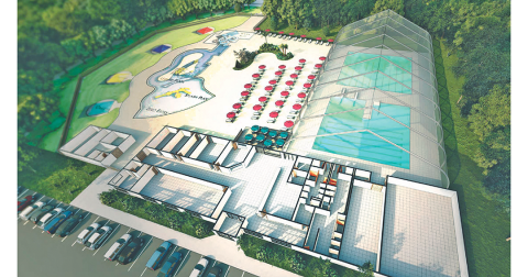 Concept renderings for Cottrell Aquatic Center included a lazy river, play area and an outdoor pool with three water slides on the outside while the inside would house a steel 50 meter competition pool, among other amenities. Now those extra features may be in jeopardy.