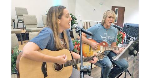 The electric stylings of Scott Gray and acoustic notes of Patti Wright lead the contemporary worship service at Dahlonega Baptist. They also write music of all genres as Firesong Music.