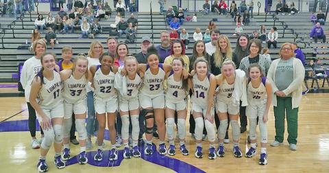 The Lumpkin County High School basketball teams hosted former Lumpkin players for Alumni Night on Tuesday, January 25 between their games against North Hall. A banner was unveiled in honor of the 2020-21 LCHS Girls Basketball team’s GHSA State Tournament Semifinals appearance during Alumni Night.