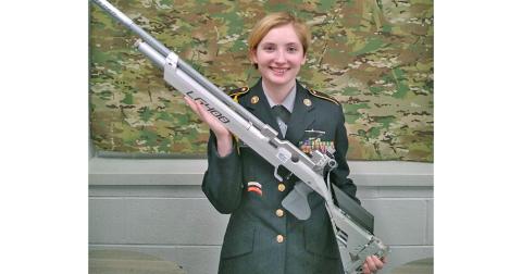 Lumpkin County High School JROTC cadet Liv Lusky