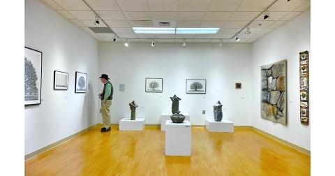 The works of the four professor/artists who were the foundation of the University of North Georgia’s Department of Visual Arts are on display through March 22 at the Student Center on the UNG Dahlonega campus.