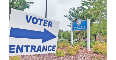 Voting day saw a brisk turnout last Tuesday as plenty of locals arrived at the polls at Lumpkin County Parks & Rec.