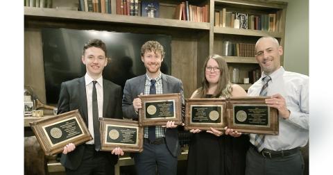 Nugget staff members attending the Georgia Press Association convention at Jekyll Island included News/Sports writer Jake Cantrell, Publisher Matt Aiken, Marketing Consultant Lindsey McLamb and News Editor John Bynum. Not pictured are Office Manager Chauna Utterback and Staff Writer Jennifer Ramsay.
