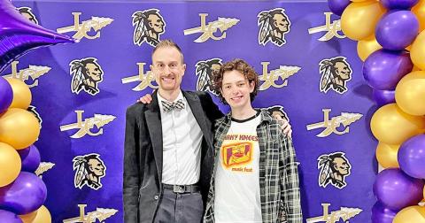 Recent Lumpkin graduate Nikoli Smith (right) is now in the first stages of a long recovery after a motorcycle accident left the high school senior fighting for his life just weeks before graduation. Chorus director Tee Smith said he's always known Nikoli for his determination and says that determination will now be more important than ever.