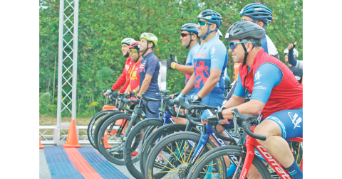 Cyclists will gather and set their wheels at the starting line of the 34th annual Six Gap bike ride on Sunday at the high school.
