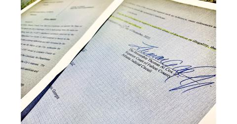 Supreme Court Judge Thomas A Cox Jr. declared that the paperwork was valid that the City submitted to the state in order to continue the 75%/25% split for LOST tax revenue.