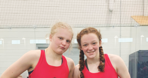 LCHS wrestlers—and sisters—Greta Garbuzovas (left) and Nora Garbuzovas both had standout performances at last week’s tournament.