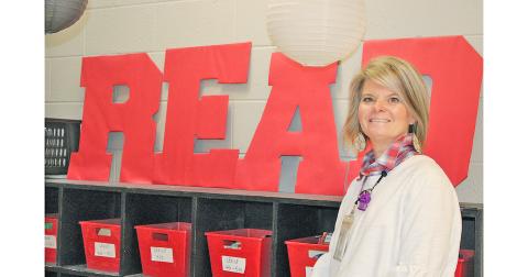Daphney Faulkner serves as both a P.E. teacher and EIP reading instructor at Blackburn Elementary School.