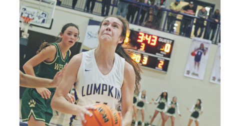 Mary Mullinax had a strong game with 18 points and nine rebounds in Lumpkin County’s win over White County.