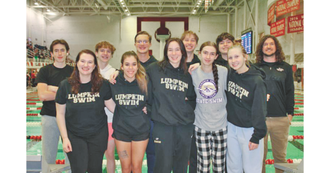 All the Lumpkin swimmers who competed at the recent event at UGA were able to set personal best times. (Photo courtesy of Luke Maloney)