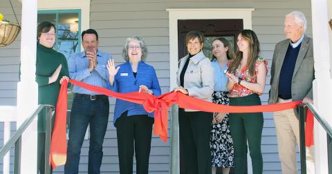 Representatives from the City and the Downtown Development Authority gathered on Monday for the ribbon-cutting at the newly-renovated Head House. On hand to unveil the DDA’s new headquarters to the public were (from left) City Manager Allison Martin, Councilman Lance Bagley, Mayor JoAnne Taylor, DDA Chair Amy Thrailkill, DDA Director Ariel Alexander, Main Street Manager Skyler Alexander, and Councilman Ron Larson.