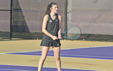 Senior Sophie Stone said it meant a lot to be able earn a win on Lumpkin’s Senior Night.