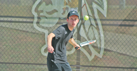 Will McKinney, along with brother Jack, competed as a doubles team and earned a 2-0 victory in the first round of the State Tournament.