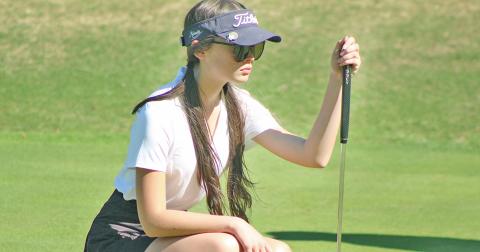 Nicole Sandberg led Lumpkin County girls team with a round of 47 against Johnson High School.