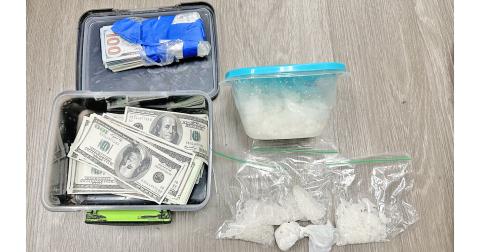 A hidden stash of methamphetamine and “movie prop” cash was recently uncovered by a team of Lumpkin County Sheriff’s Office investigators.