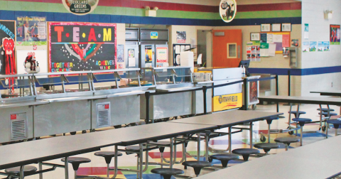 Blackburn Elementary School’s cafeteria is one of five in the Lumpkin County School System that will be impacted by meal price increases scheduled to go into effect for 2023/2024.