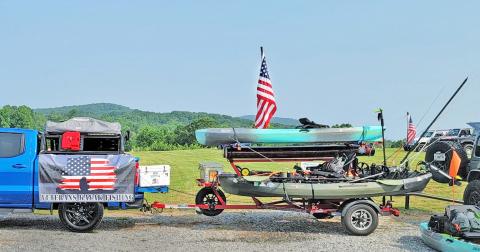 Veterans Kayak Fishing U.S.A. was one of the beneficiaries of the annual Jeeps in the Vines festival.