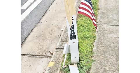 A $2,000 reward is being offered for information leading to the arrest in the vandalism of memorial markers on South Chestatee Street recently.