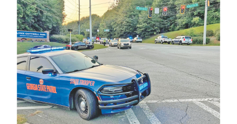 Potential party-goers and local motorists alike were greeted with a ramped up law enforcement presence Saturday night prior to the normally rowdy back-to-school block party at a local apartment complex. (Photo submitted)