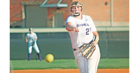 Pitcher Taylor Burton started the season in the circle for the Indians against Union County.