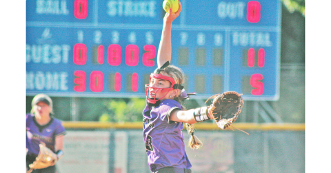 Addilaide Antonia closes out the Indians game against Fannin County that saw a 13-6 finish for the Indians.
