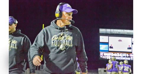 Lumpkin football Coach looks to keep hardworking tradition alive for the Indians in upcoming season. (Photo by John Bynum)