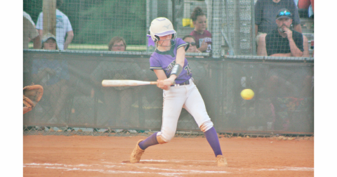 Tia Sparks delivers a big double that put the Lady Indians on the board against Dawson.