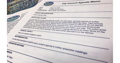 The use of a consent agenda has been adopted by the Dahlonega City Council with the intent of streamlining upcoming meetings.
