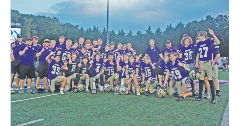 The Lumpkin County eighth grade football team earned the Mountain League title last week after an undefeated season.