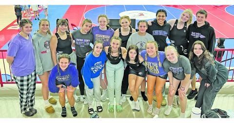 The Lady Indians wrestling team placed 1st in their first tournament of the season.