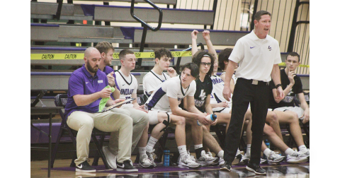 Lumpkin County Head Coach Chris Faulkner rallies his team from the sideline during this week’s game against MCA.